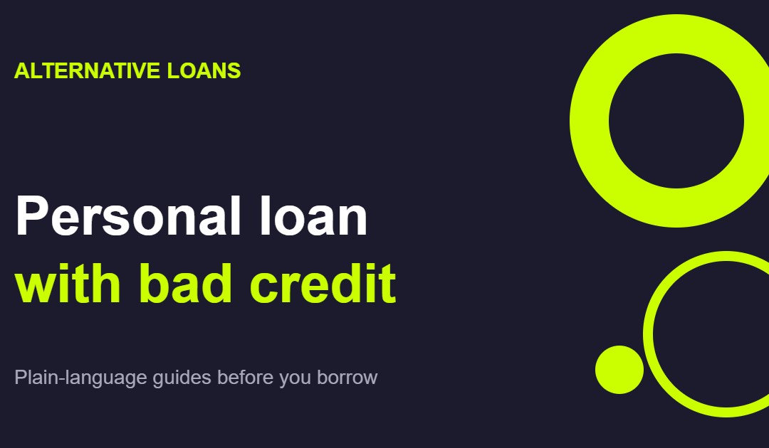 How to get a personal loan with bad credit in Canada: guide cover